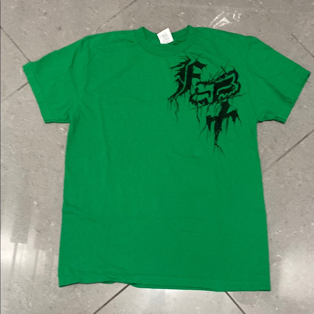 Fox Green and Black Short Sleeve Tee with Urban Graphic